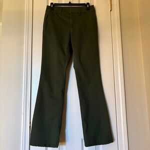 Montgomery Post Size 6 Olive Green Brooklyn Mid Rise Bootcut Pant